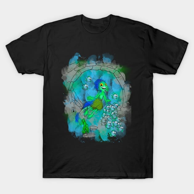 Luca ocean T-Shirt by kakunat